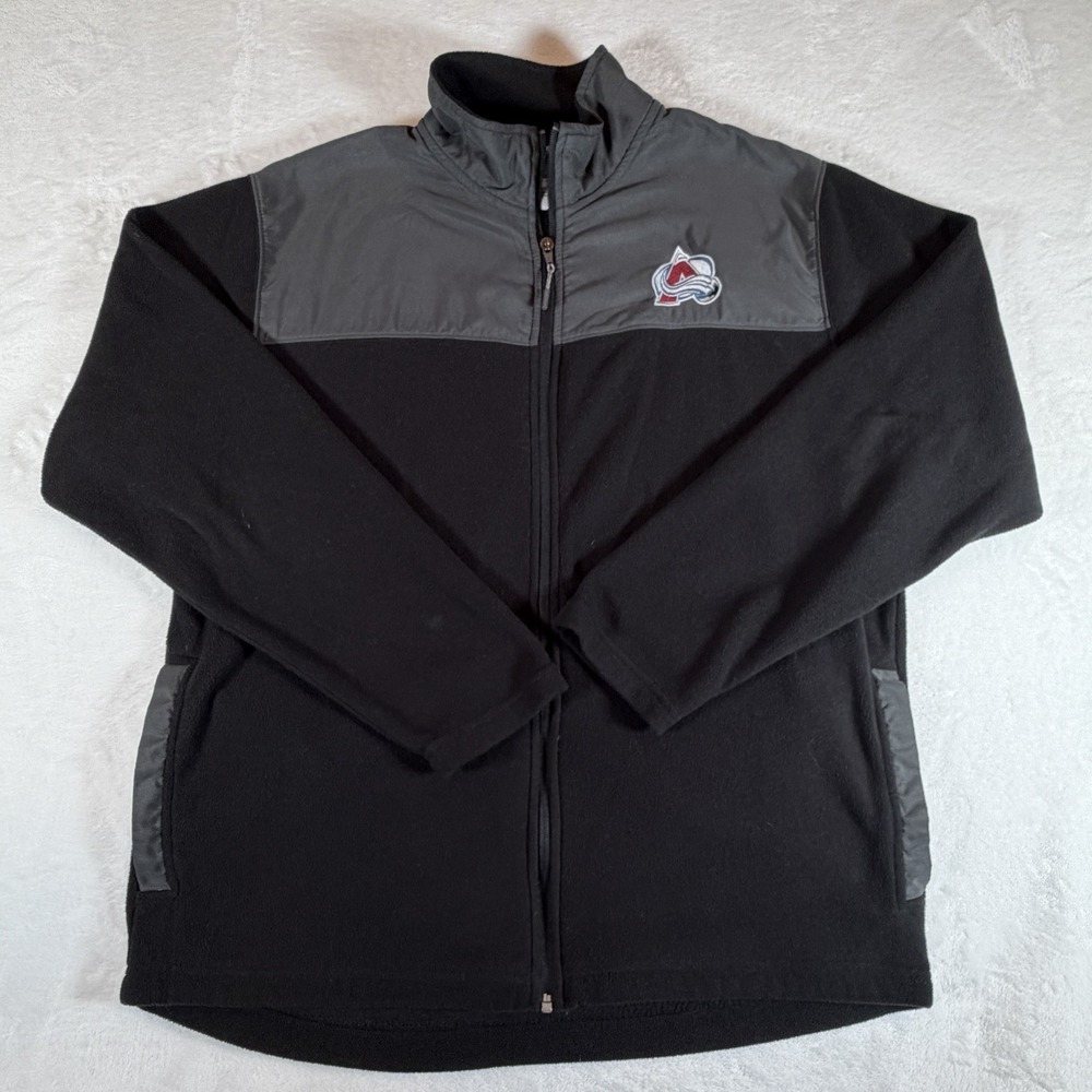 NHL Colorado Avalanche Jacket Men's‎ Large Black Pro Authentic Hockey